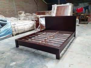Dipan Ranjang Tempat Tidur Kayu Jati Minimalis HMJ-TTD 51