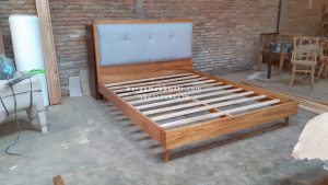Dipan Ranjang Tempat Tidur Kayu Jati Scandinavian Style HMJ-TTD 53