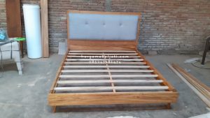 Dipan Ranjang Tempat Tidur Kayu Jati Scandinavian Style HMJ-TTD 53 - Image 3