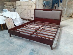 Dipan Ranjang Tempat Tidur Kayu Jati Scandinavian Style HMJ-TTD 59