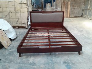 Dipan Ranjang Tempat Tidur Kayu Jati Scandinavian Style HMJ-TTD 59 - Image 2