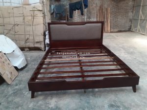 Dipan Ranjang Tempat Tidur Kayu Jati Scandinavian Style HMJ-TTD 59 - Image 3