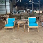 Set Kursi Teras Minimalis Kayu Jati Retro Style HMJ-SKTRS 12