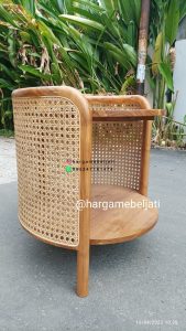 Nakas Minimalis Retro Kayu Jati x Rotan HMJ-NKS 17 - Image 2
