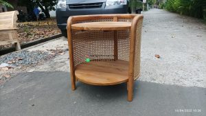Nakas Minimalis Retro Kayu Jati x Rotan HMJ-NKS 17 - Image 3