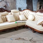 Set Kursi Sofa Tamu Klasik Ukir L Shape Mewah Kayu Jati Finishing Natural HMJ-SKTMU 34