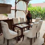 Set Kursi Makan Minimalis Mewah dan Modern Finishing Natural x Jok Kayu Jati Berkualitas HMJ-SKMKN 35 - Image 3