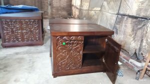 Buffet Klasik Ukir 2 Pintu Kayu Jati TPK HMJ-BUFT 38 - Image 2