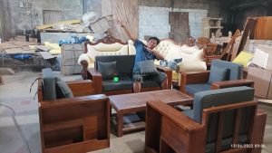 Set Kursi Tamu Minimalis Square Kayu Jati Solid Finishing Natural Kayu HMJ-SKTMU 35 - Image 3