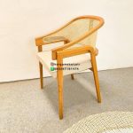 Set Kursi Teras Minimalis Kayu Jati + Anyaman Rotan Finishing Natural HMJ-SKATRS 14 - Image 3
