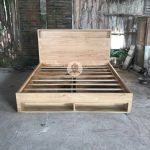 Furniture Ruang Kamar Dipan Ranjang Tempat Tidur Kayu Jati Minimalis Modern HMJ-TTD 69