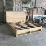 Furniture Ruang Kamar Dipan Ranjang Tempat Tidur Kayu Jati Minimalis Modern HMJ-TTD 69 - Image 2