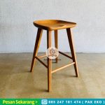 Bar Stool Minimalis Kayu Jati HMJ-KBR 02