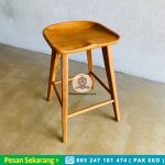 Bar Stool Minimalis Kayu Jati HMJ-KBR 02 - Image 3
