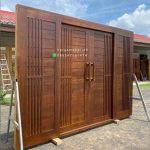 Desain Pintu Rumah Kayu Jati Minimalis Modern HMJ-PNTU 05