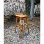 Furniture Cafe Bar Stool Minimalis Kayu Jati HMJ-KBR 04