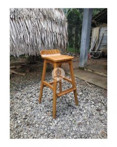 Furniture Cafe Bar Stool Minimalis Kayu Jati HMJ-KBR 04