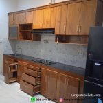 Harga Furniture Kitchen Set Kayu Jati Model Minimalis HMJ-KIT 01 - Image 2