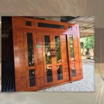 Inspirasi Model Pintu Rumah Kayu Jati Minimalis Modern HMJ-PNTU 03