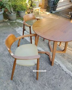 Inspirasi Model Set Kursi Cafe Dan Meja Cafe Minimalis Kayu Jati HMJ-KCF 29 - Image 2