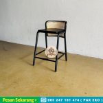 Kursi Bar Minimalis Kayu Jati x Rotan HMJ-KBR 01 - Image 3