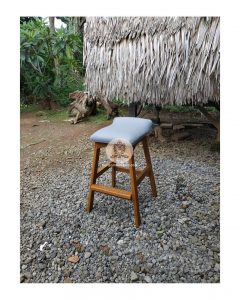 Mebel Cafe Bar Stool Minimalis Kayu Jati Dudukan Empuk HMJ-KBR 05