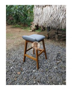 Mebel Cafe Bar Stool Minimalis Kayu Jati Dudukan Empuk HMJ-KBR 05 - Image 4