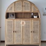 Pengrajin Mebel Jepara Jual Lemari Rak Sepatu Kayu Jati Custom Design HMJ-CF 06