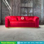Pengrajin mebel kursi sofa bed kayu jati ukuran 3 Seater HMJ-SKSF 17