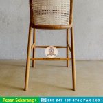 Produsen Furniture Jepara Kursi Bar Minimalis Kayu Jati x Rotan HMJ-KBR 03 - Image 3
