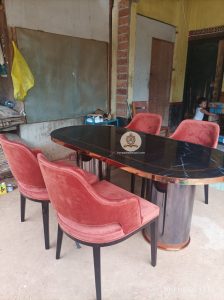 Set Kursi Makan Minimalis Mewah dan Modern Industrial Stainless Steel HMJ-SKMKN 40 - Image 3