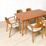 Supplier Furniture Set Kursi Makan Minimalis Kayu Jati Modern HMJ-SKMKN 39 - Image 2