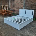 Dipan Ranjang Tempat Tidur White Duco Modern Minimalis HMJ-TTD 85 - Image 3