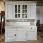 Harga Almari Dapur Lemari Ruang Dapur Shabby White Duco Matte HMJ-CF 07