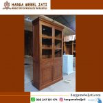 Harga Display Cabinet Lemari Pajangan Almari Hias Minimalis Kayu Jati HMJ-DSC 17 - Image 3