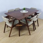 Model Terbaru Set Kursi Makan Mewah & Elegan Style Minimalis Modern HMJ-SKKN 46