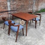 Set Kursi Makan Minimalis Kayu Jati Model Cafe HMJ-SKMKN 52