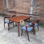 Set Kursi Makan Minimalis Kayu Jati Model Cafe HMJ-SKMKN 52 - Image 3