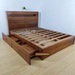 Tempat Tidur Laci Dipan Ranjang Minimalis Kayu Jati HMJ-TTD 83